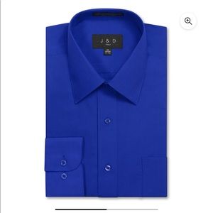 Men Royal Blue Dress Shirt